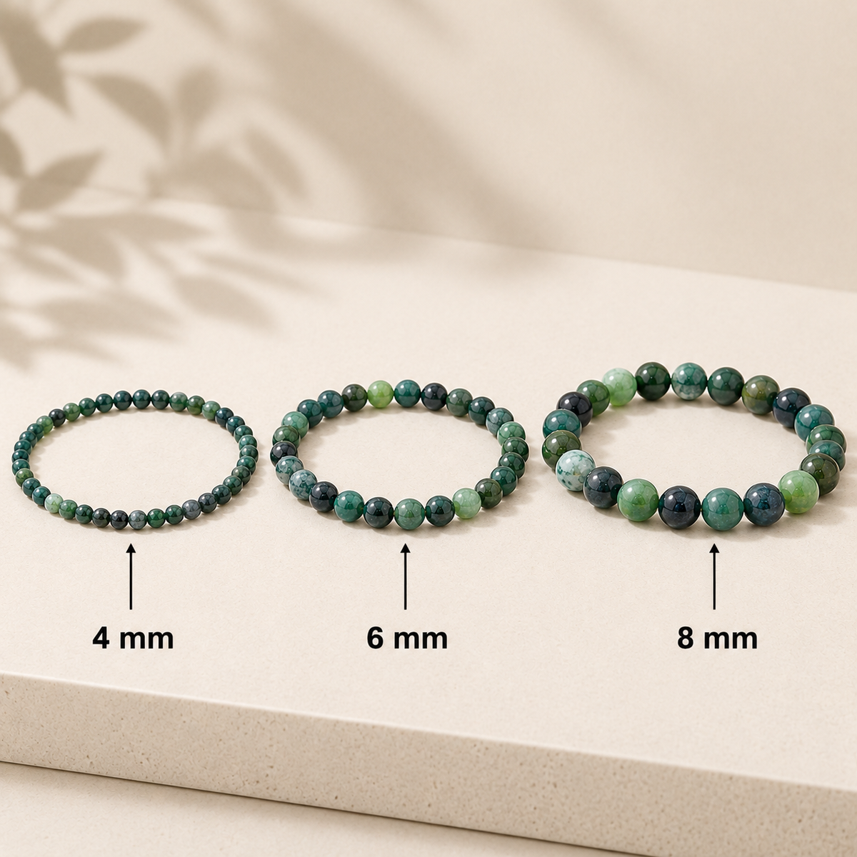 Moosachat Armband rund – weitere Produktansicht