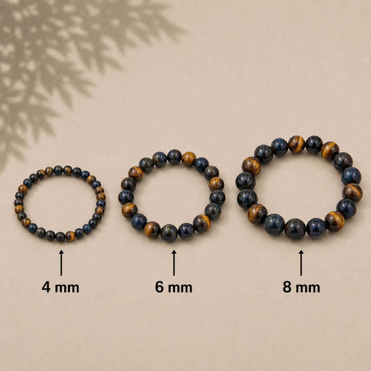 Blaues Tigerauge Armband rund – weitere Produktansicht