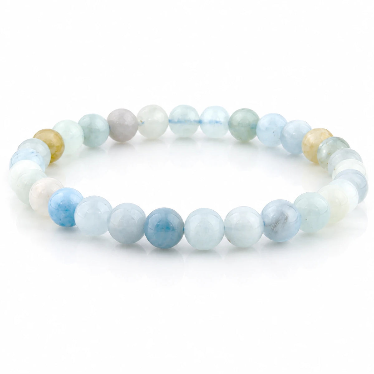 Aquamarin Armband rund – Produktansicht