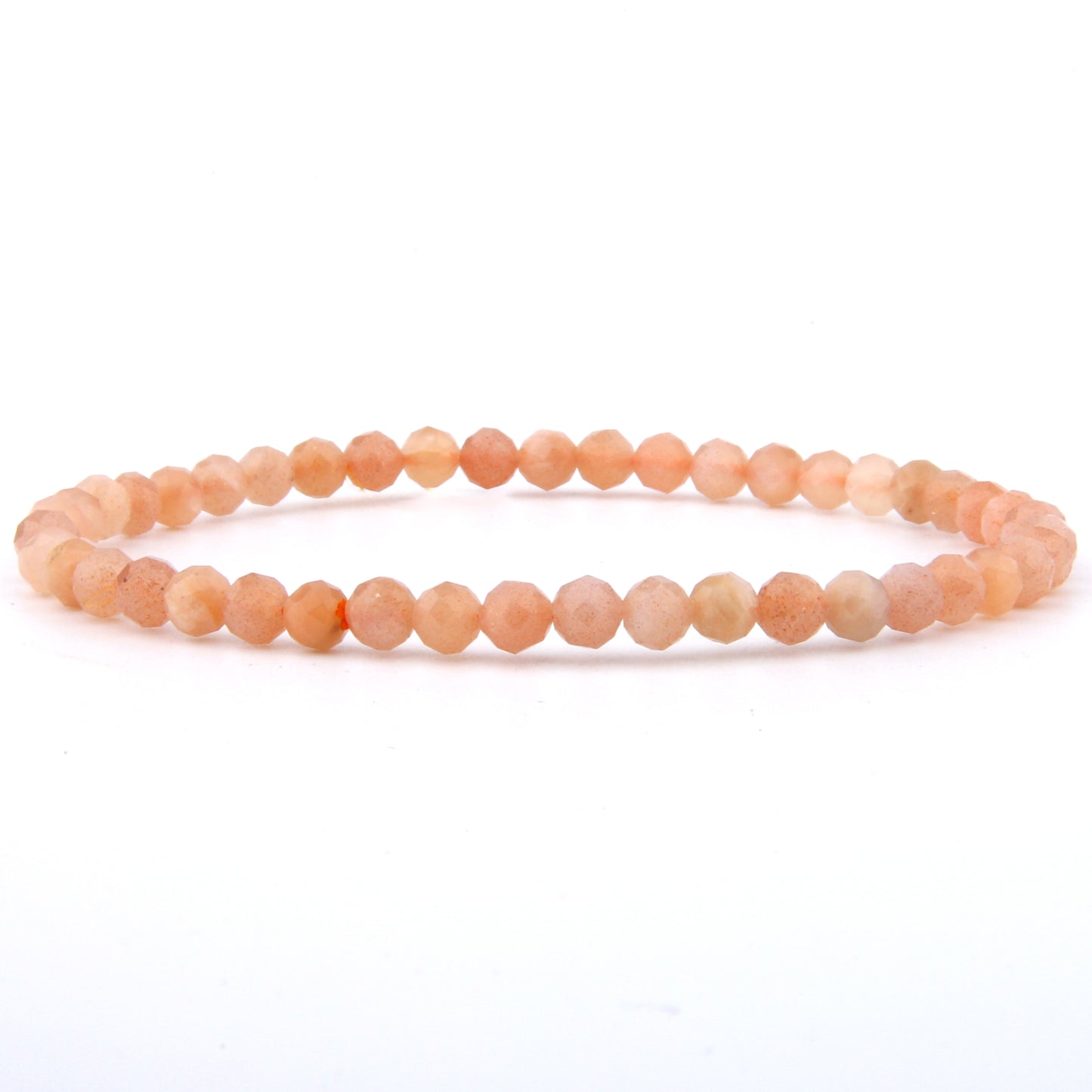 Pinker Mondstein Armband facettiert 4 mm