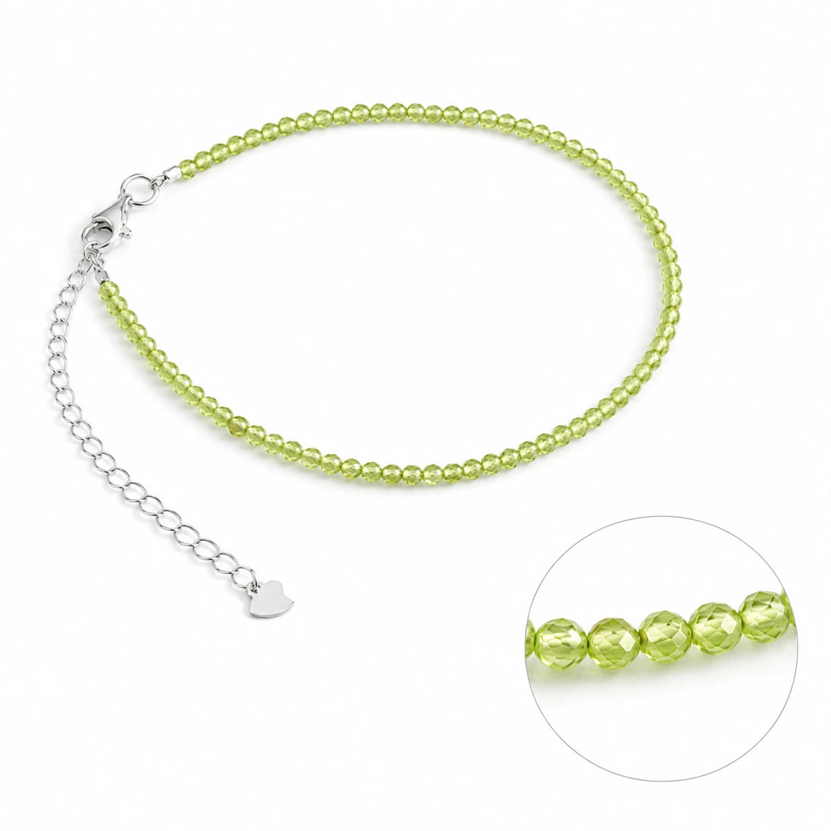 Peridot Armband mit 925 Silber – Produktansicht