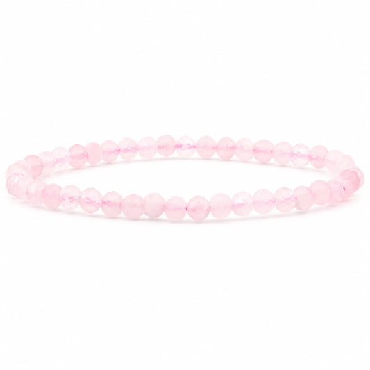 Rosenquarz Armband facettiert – Produktansicht