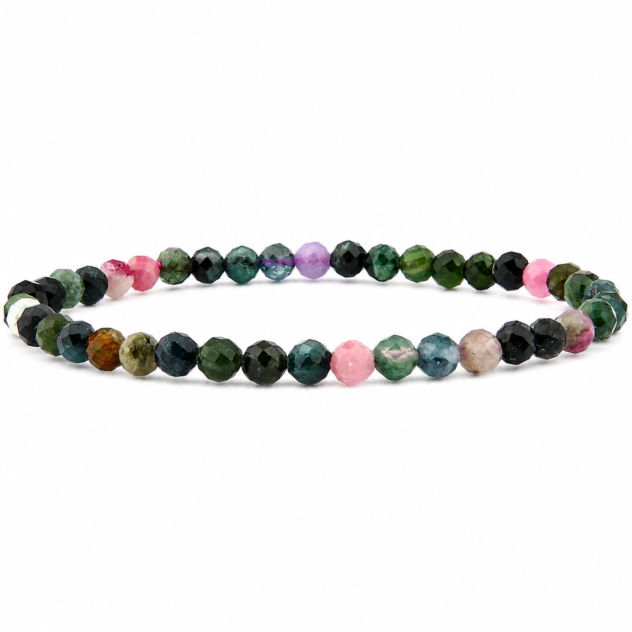 Turmalin facettiertes Armband 3 mm / 4 mm