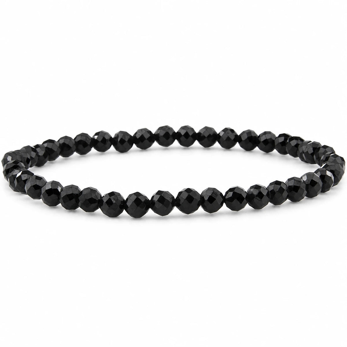 Schwarzer Turmalin Armband facettiert – Produktansicht