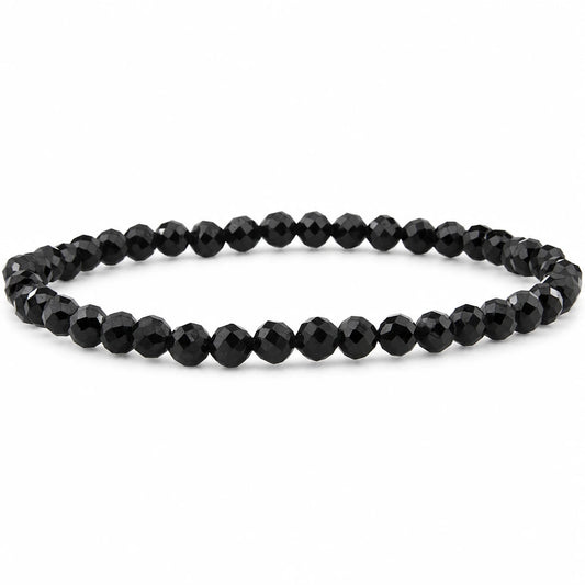 Schwarzer Turmalin Armband facettiert – Produktansicht