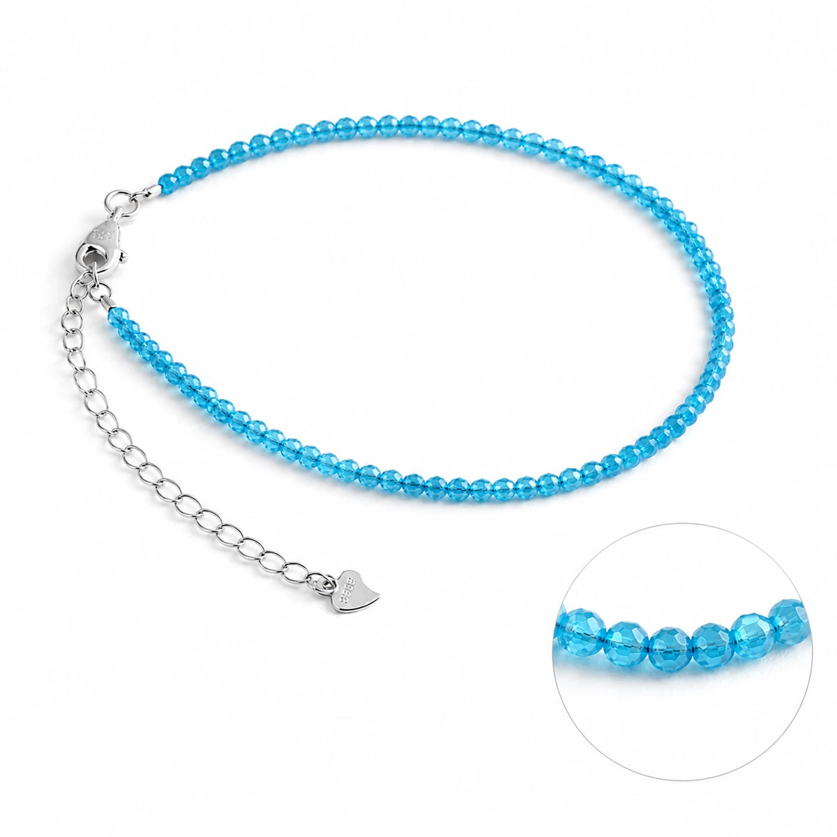 Apatit Armband mit 925 Silber – Produktansicht