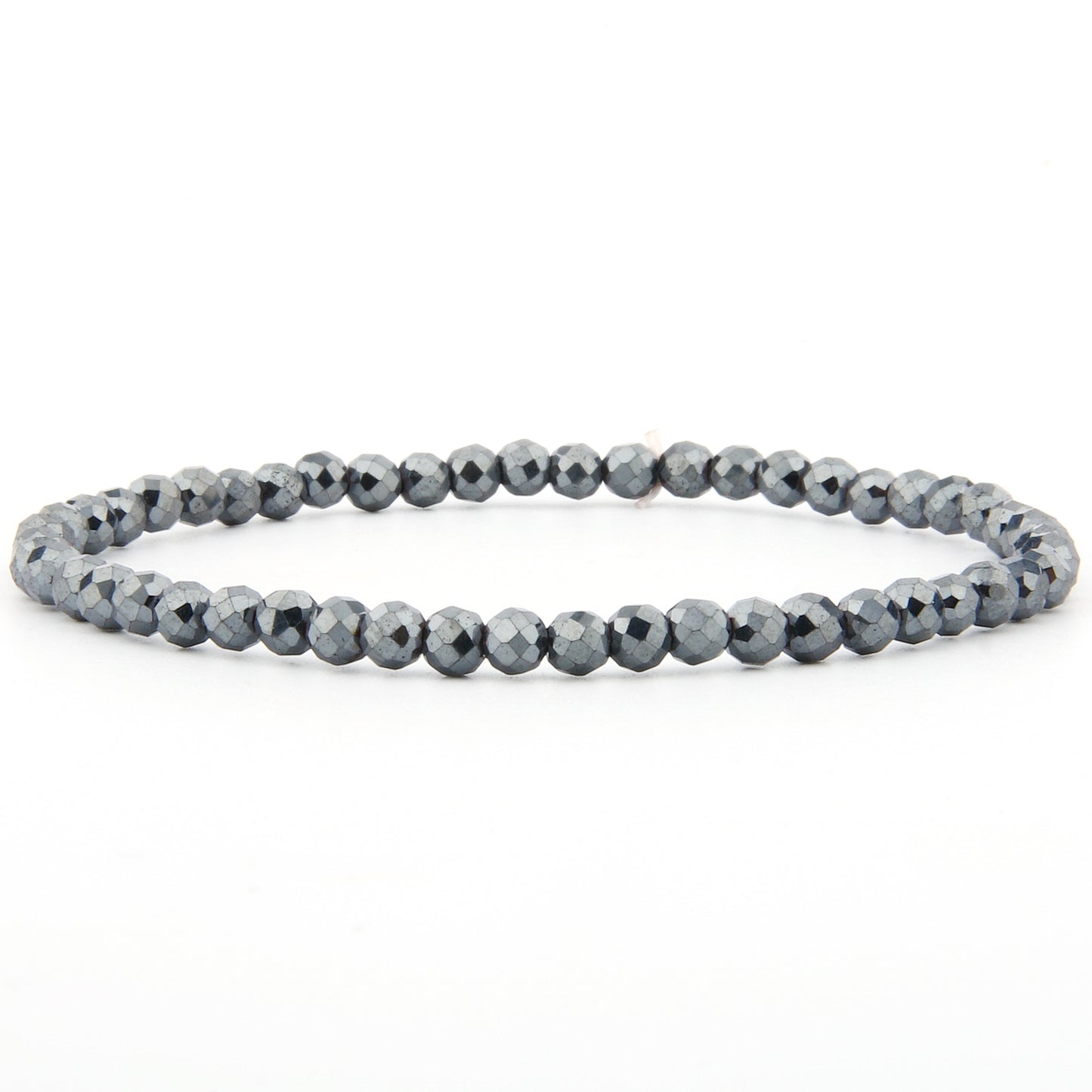 Hämatit Armband facettiert 3 mm / 4 mm