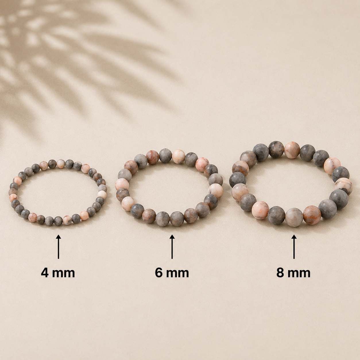 Pinkes Jaspis Armband 4 mm / 6 mm / 8 mm