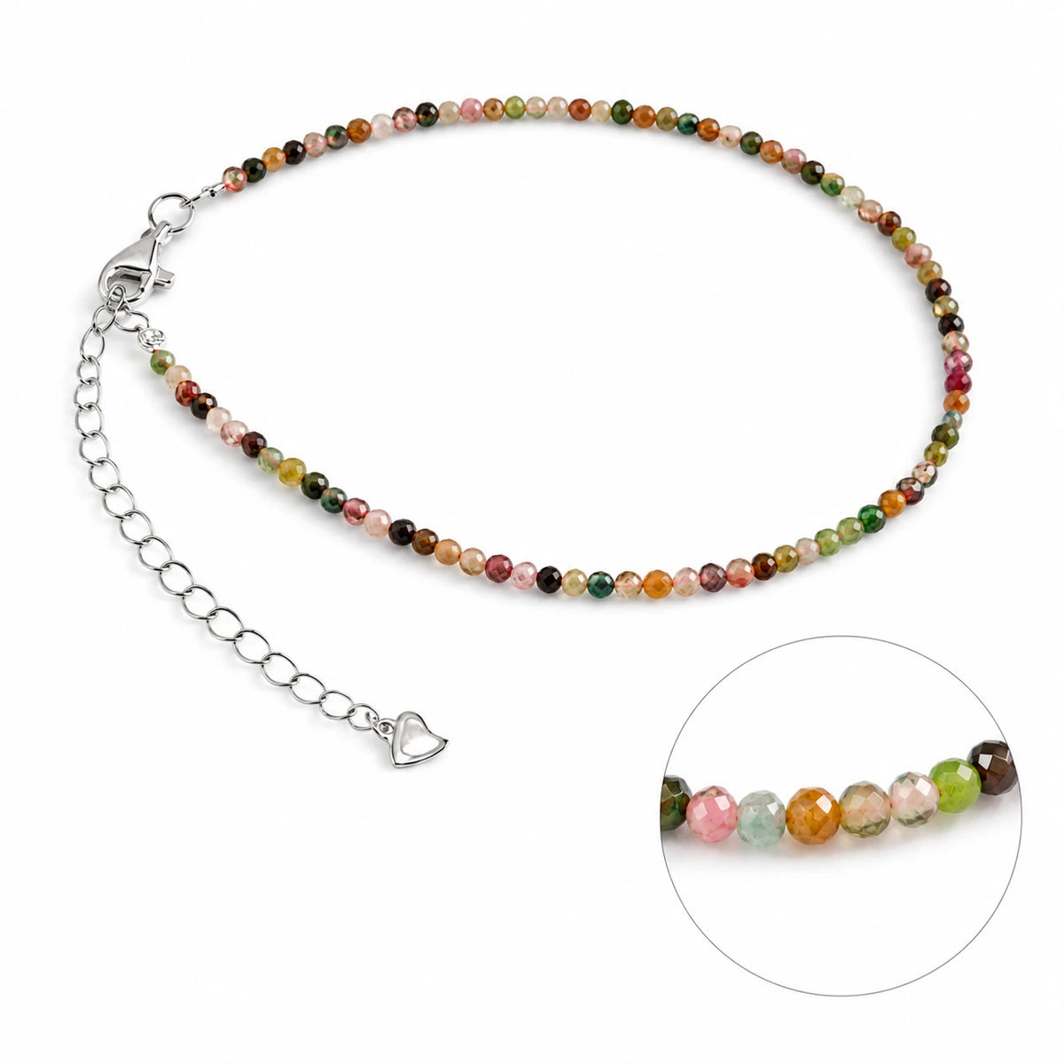 Turmalin Armband mit 925 Silber – Produktansicht