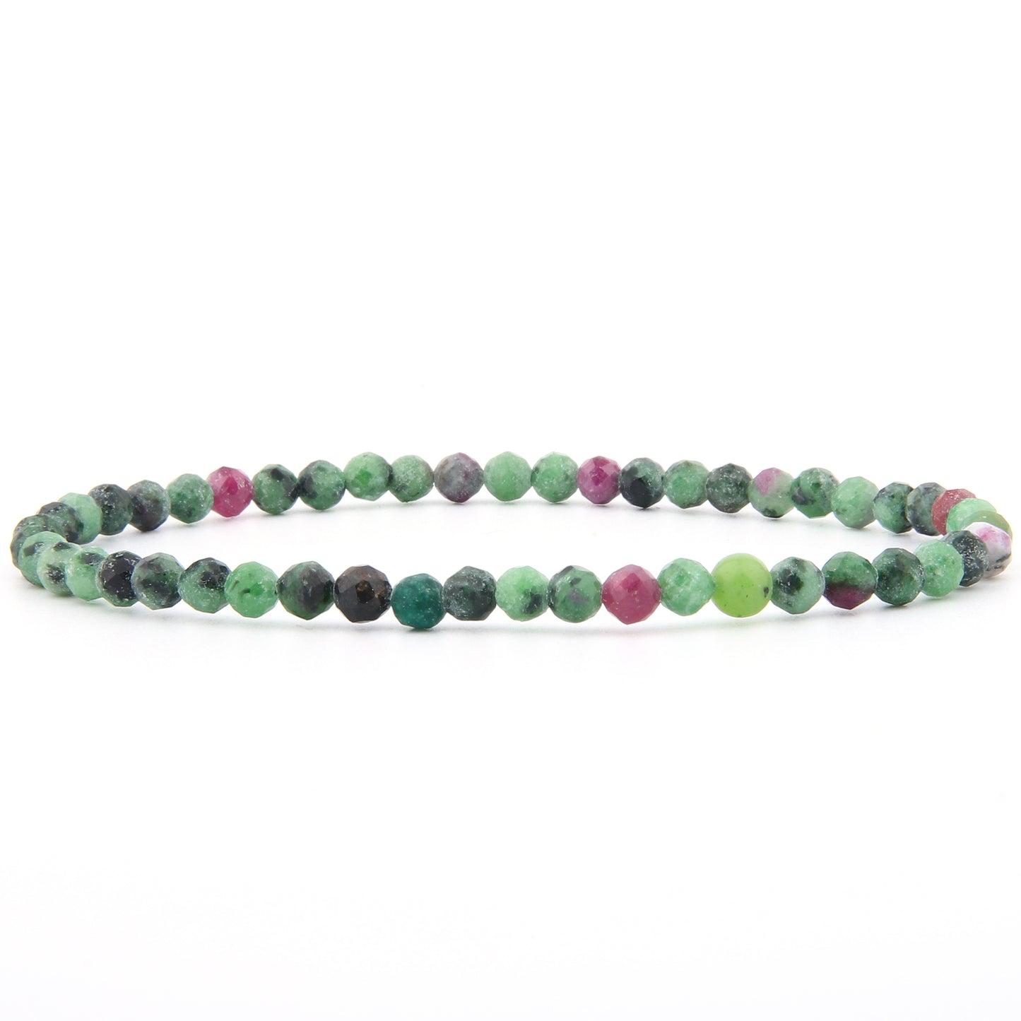 Rubin Zoisit Armband facettiert 3 mm / 4 mm
