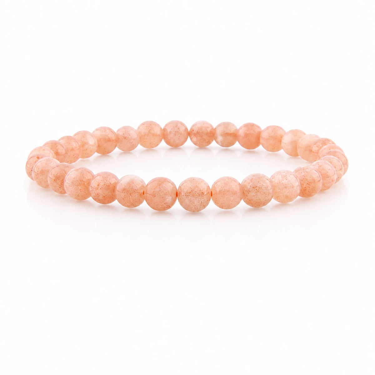 Rosa Mondstein Armband rund – Produktansicht
