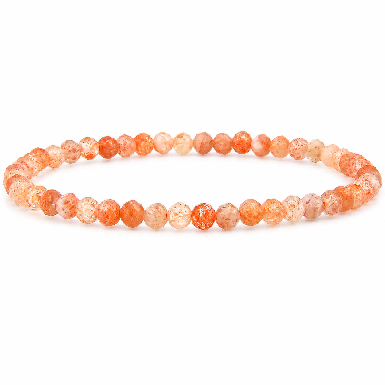 Sonnenstein facettiertes Armband 3 mm / 4 mm