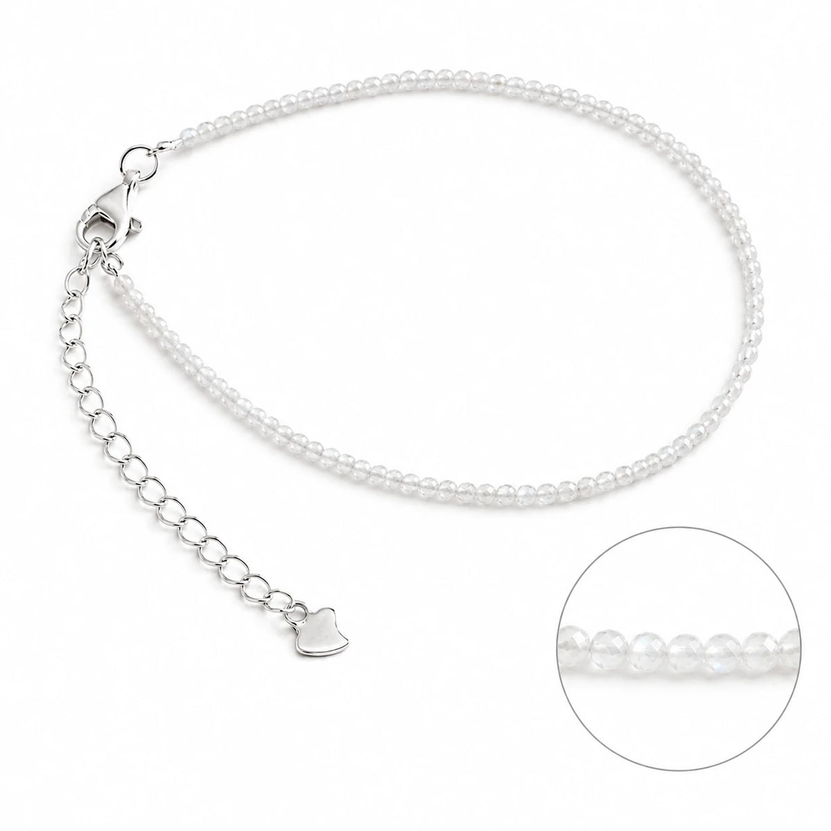 Mondstein Armband mit 925 Silber – Produktansicht