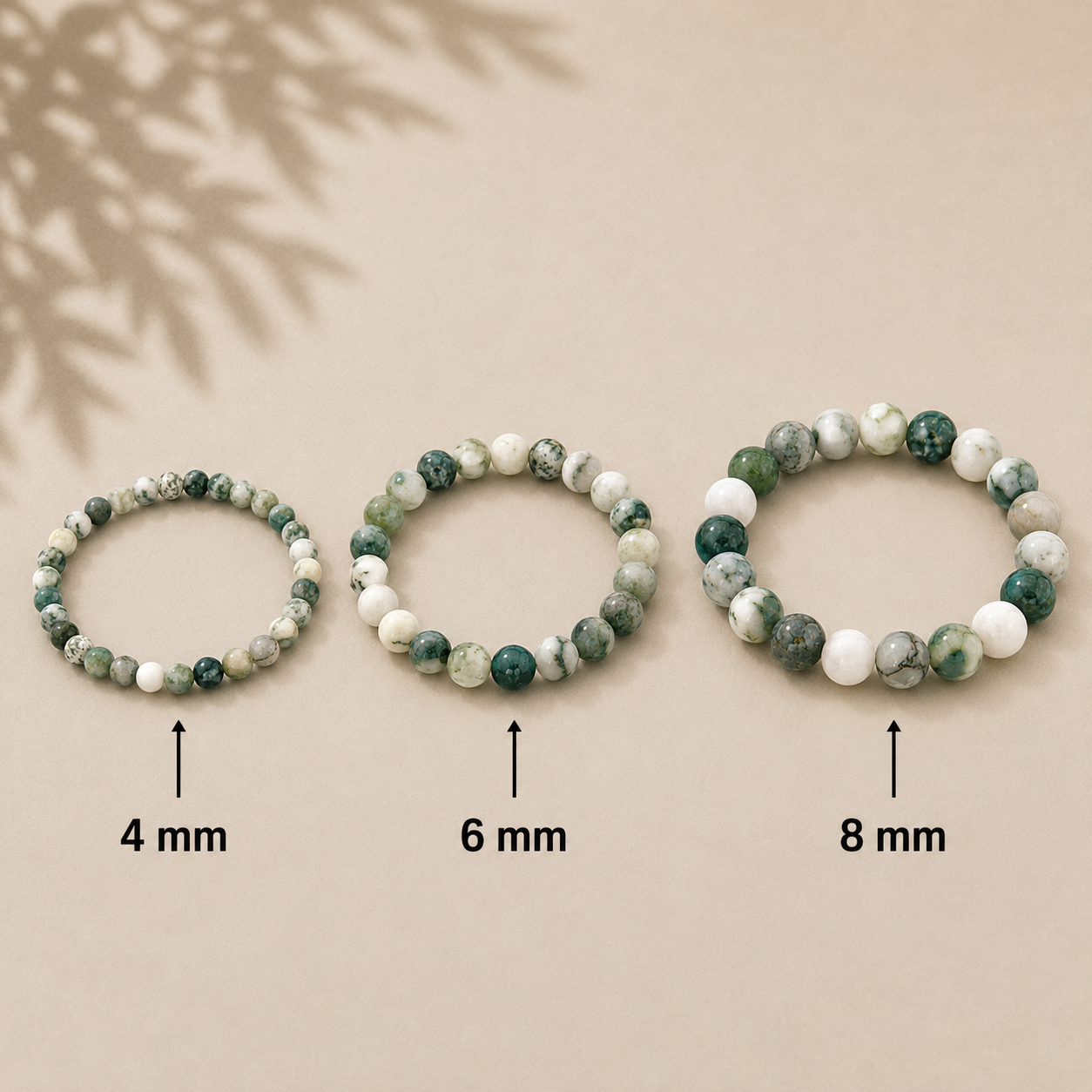 Baum Jaspis Armband 4 mm / 6 mm / 8 mm