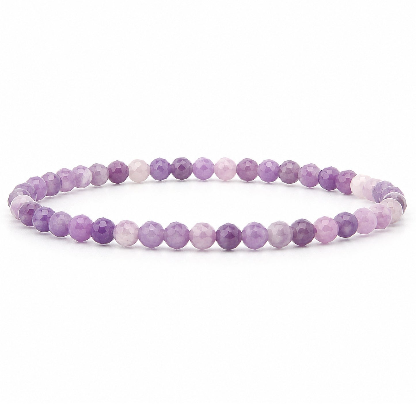 Lepidolith Armband facettiert 3 mm / 4 mm
