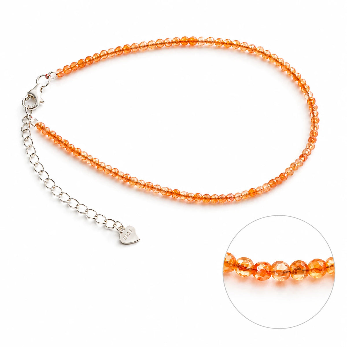 Sonnenstein Armband mit 925 Silber – Produktansicht
