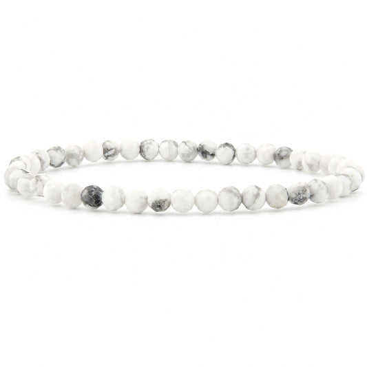 Howlith Armband facettiert – Produktansicht