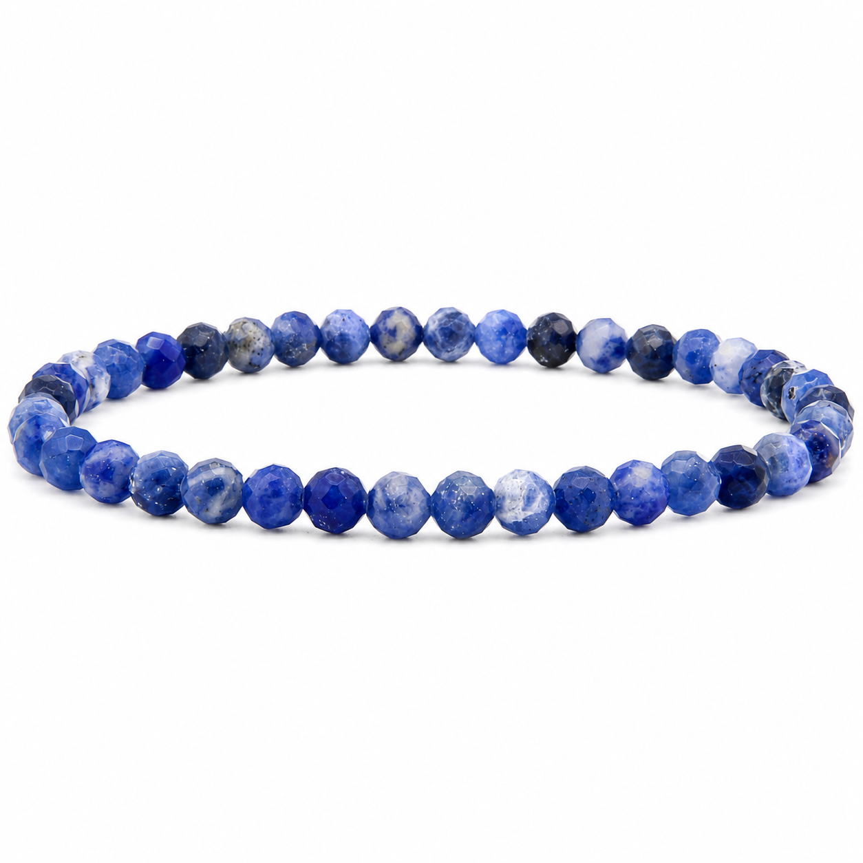 Sodalith Armband facettiert 3 mm / 4 mm