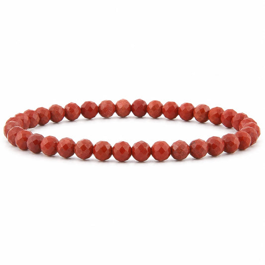 Roter Jaspis Armband facettiert – Produktansicht