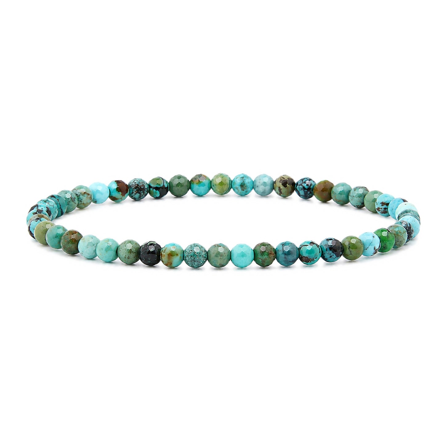 Türkis facettiertes Armband 3 mm / 4 mm