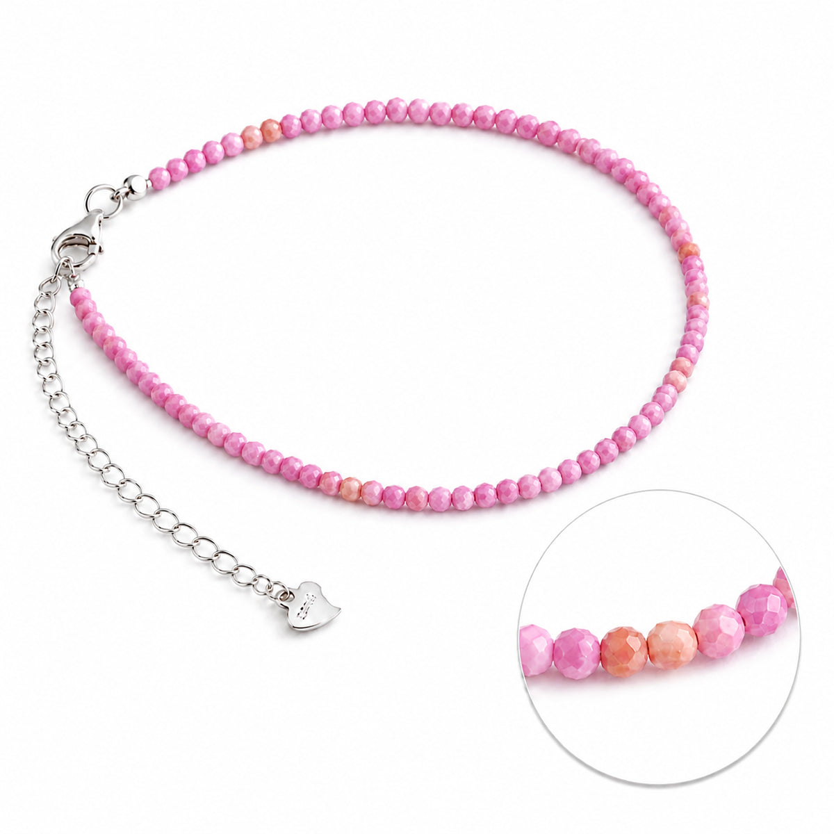 Phosphosiderit Armband mit 925 Silber – Produktansicht