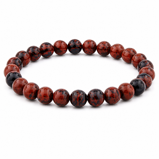 Mahagoni Obsidian Armband 4 mm / 6 mm / 8 mm