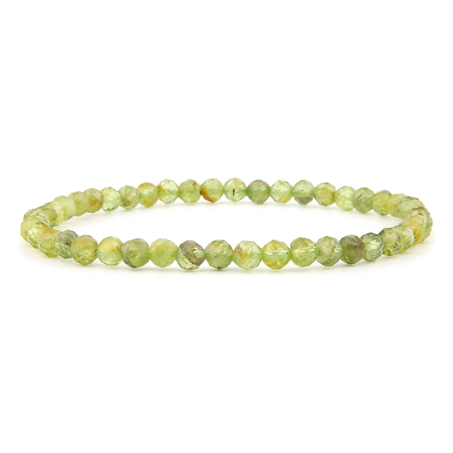 Peridot facettiertes Armband 3 mm / 4 mm