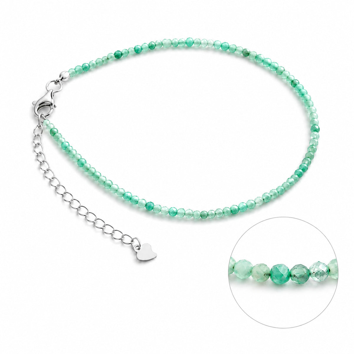 Smaragd Armband mit 925 Silber – Produktansicht
