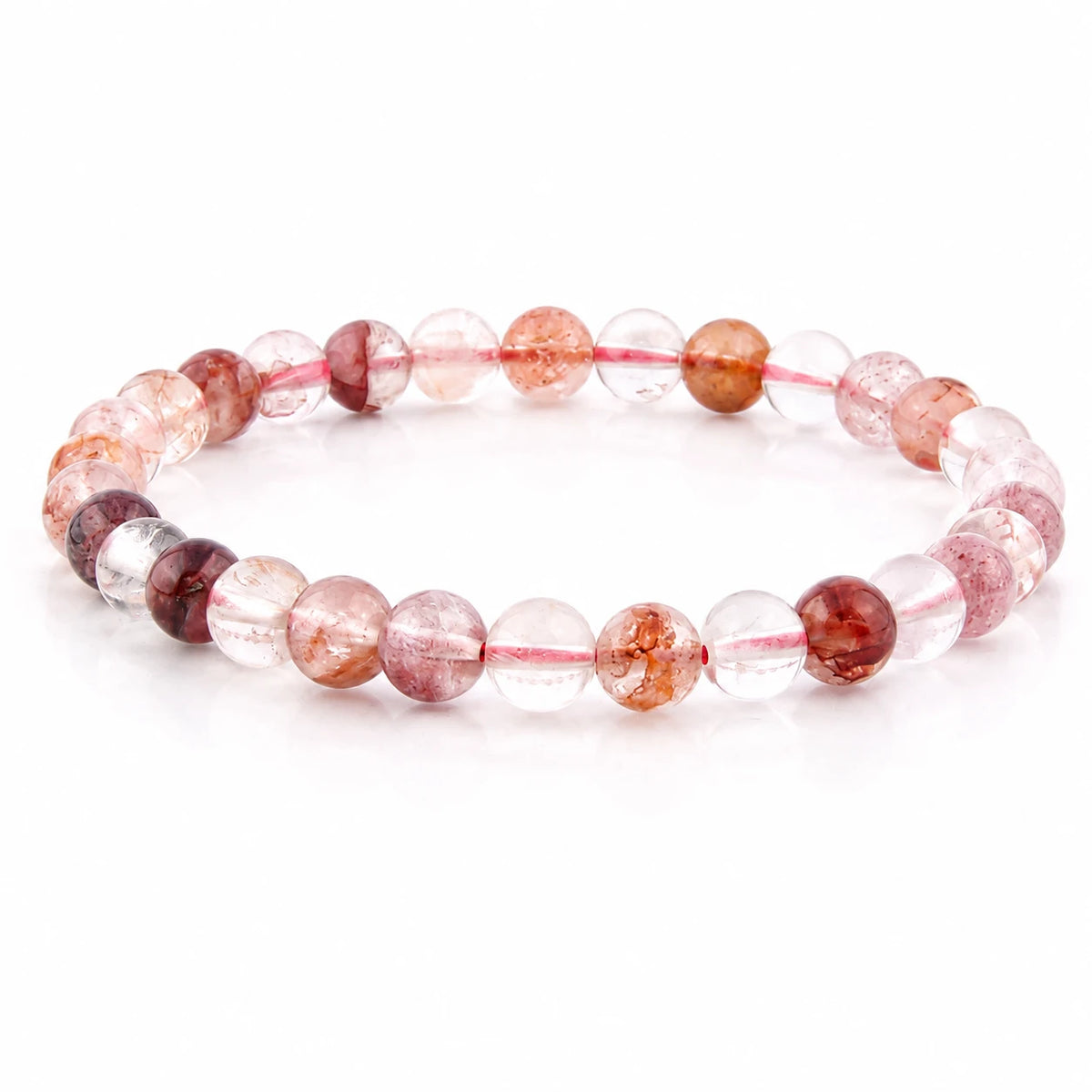 Hämatitquarz Armband rund – Produktansicht