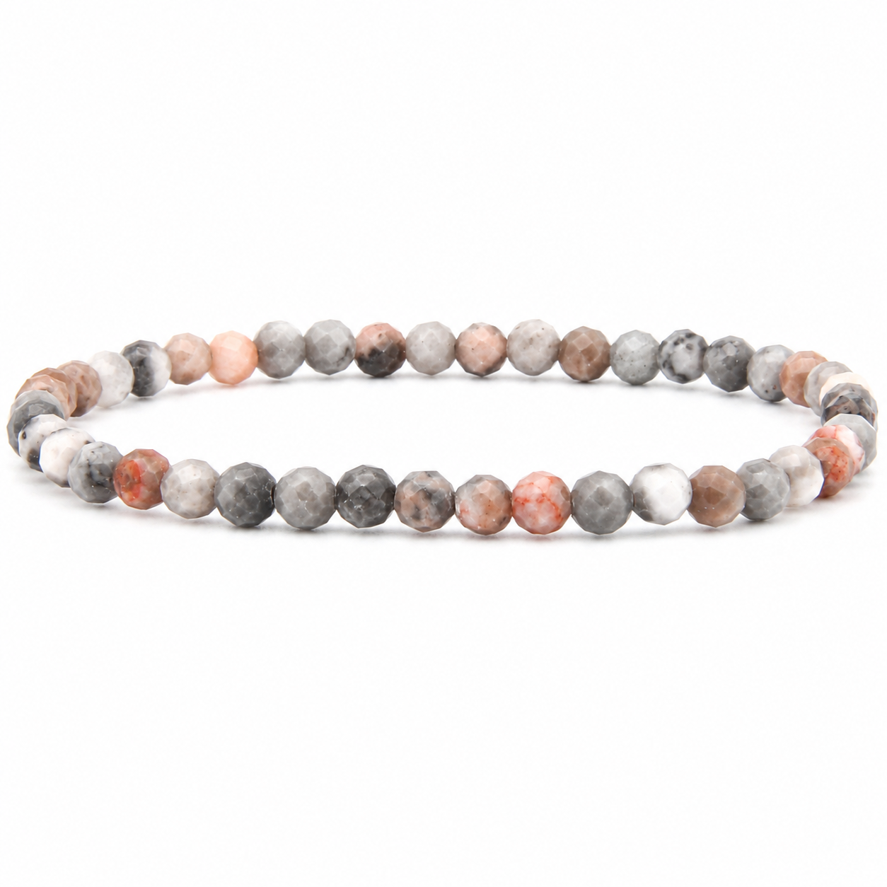 Pinker Jaspis Armband facettiert 3 mm / 4 mm