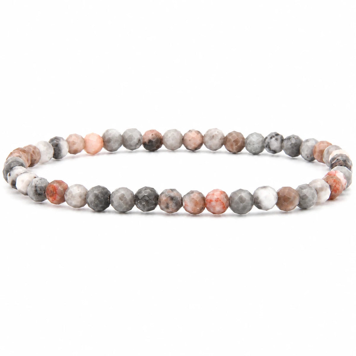 Rosa Jaspis Armband facettiert – Produktansicht