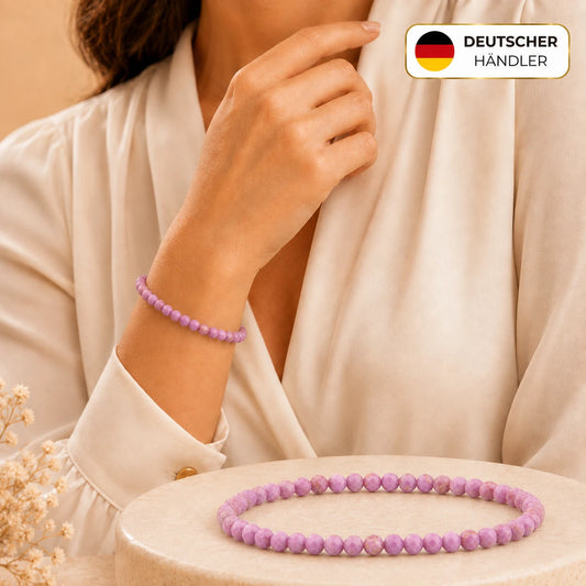 Phosphosiderit Armband facettiert – Tragebild und Detailansicht
