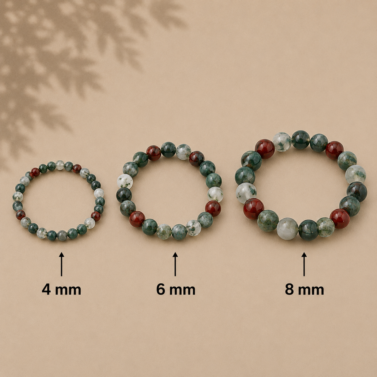 Afrikanisches Heliotrope Armband 4 mm / 6 mm / 8 mm