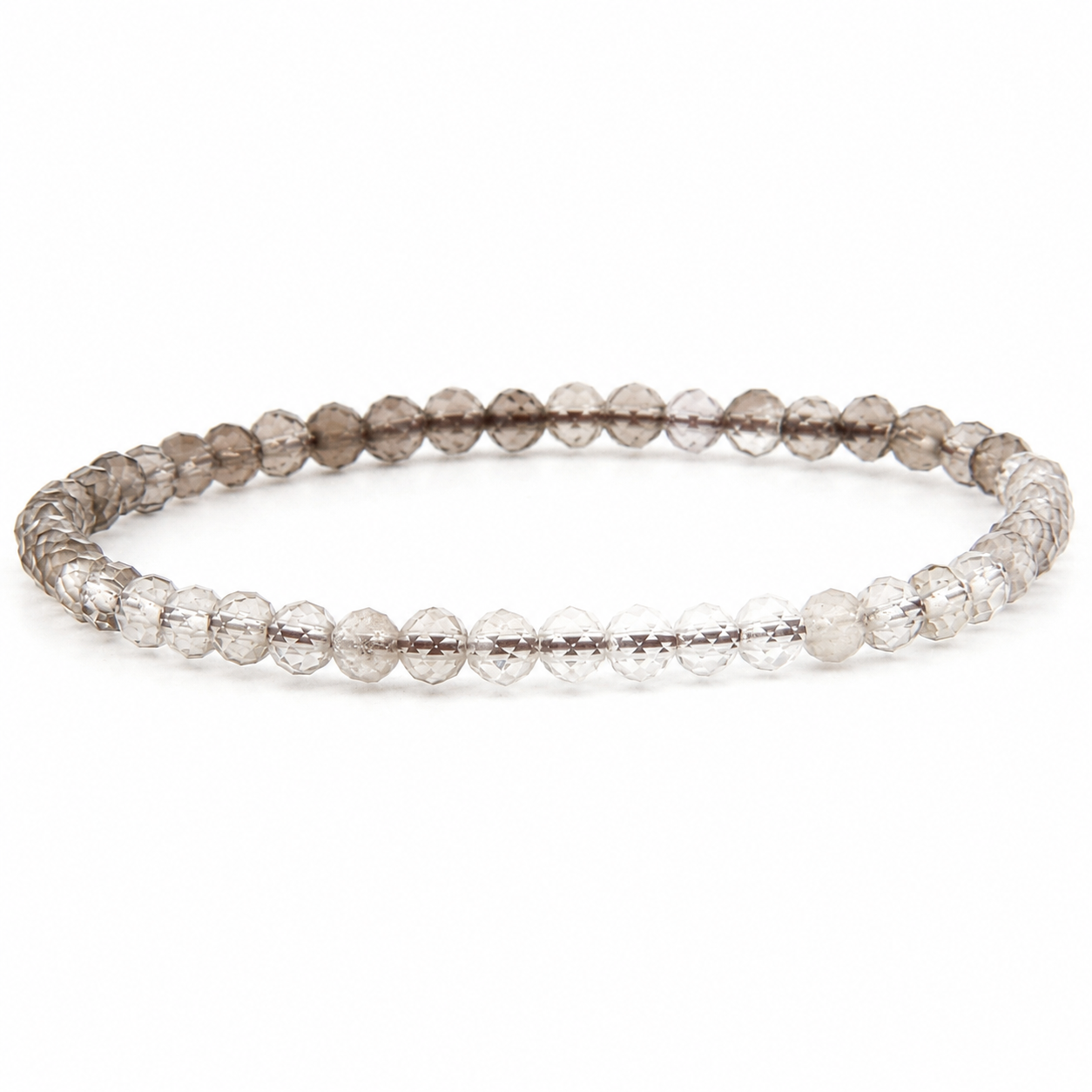 Smoky Quarz facettiertes Armband 3 mm / 4 mm