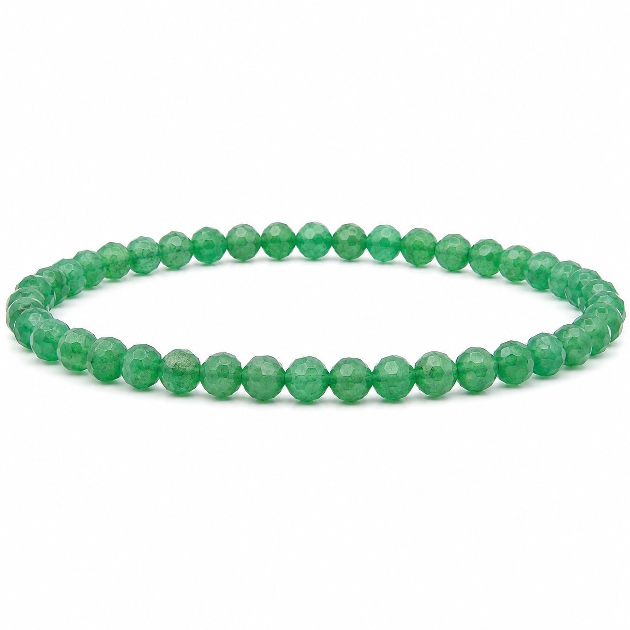 Grüner Aventurin Armband facettiert 3 mm / 4 mm
