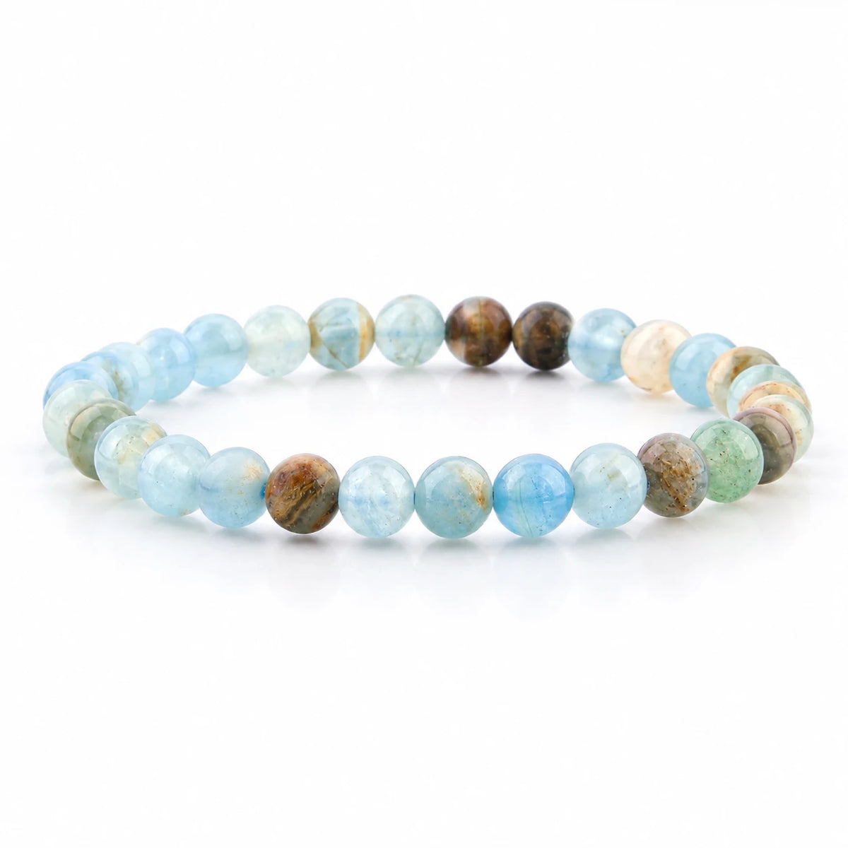 Blauer Calcit Armband rund – Produktansicht