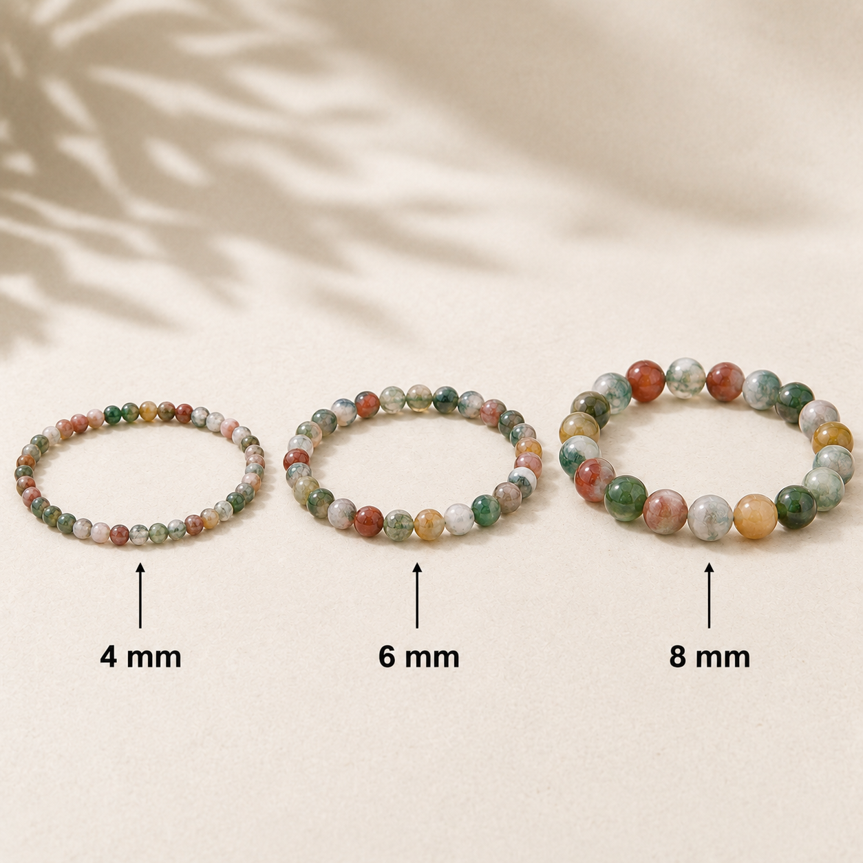 Indisches Achat Armband 4 mm / 6 mm / 8 mm