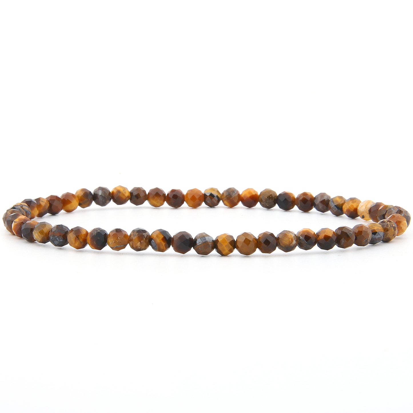 Tigerauge Gelb Armband facettiert 3 mm / 4 mm