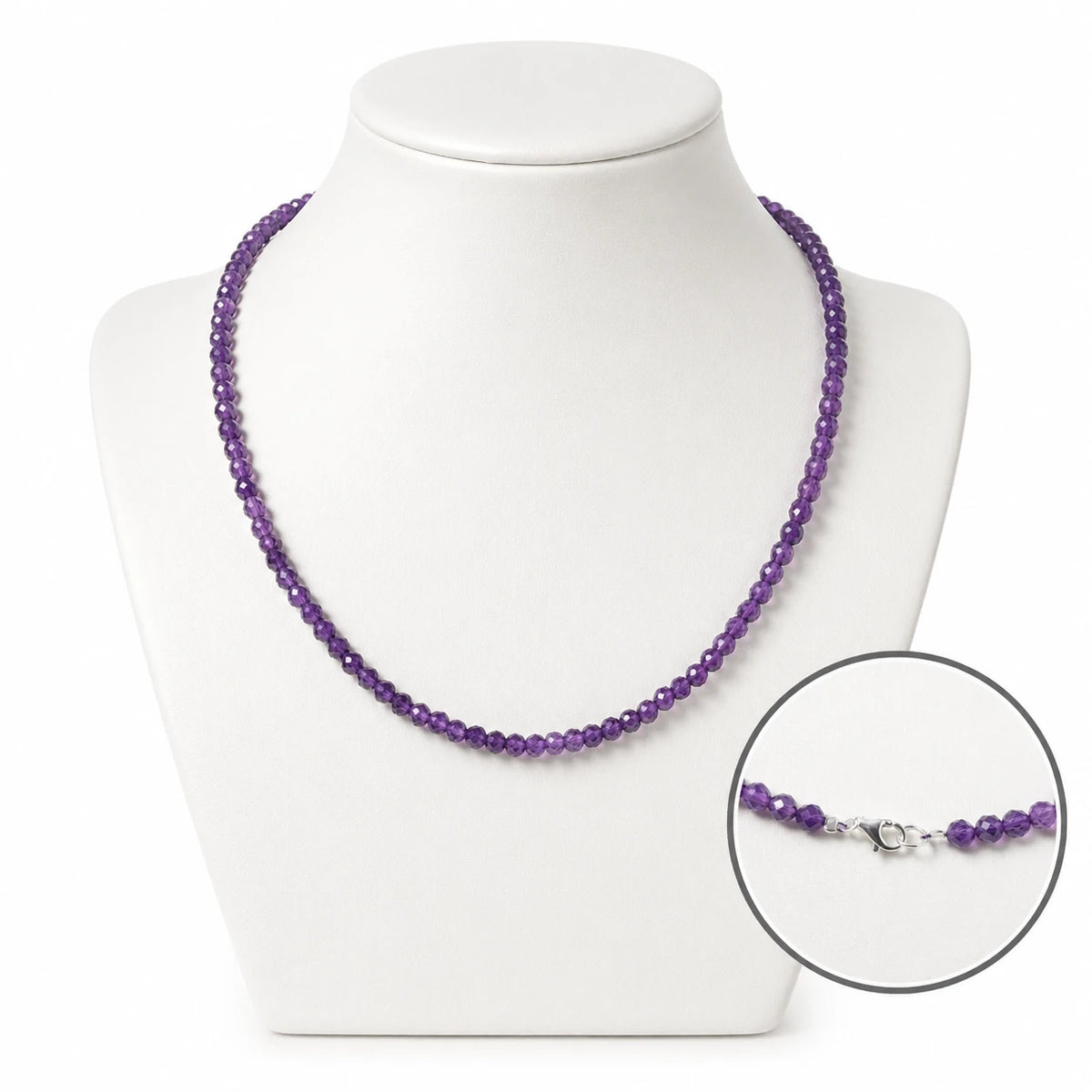 Amethyst Halskette facettiert – Produktansicht