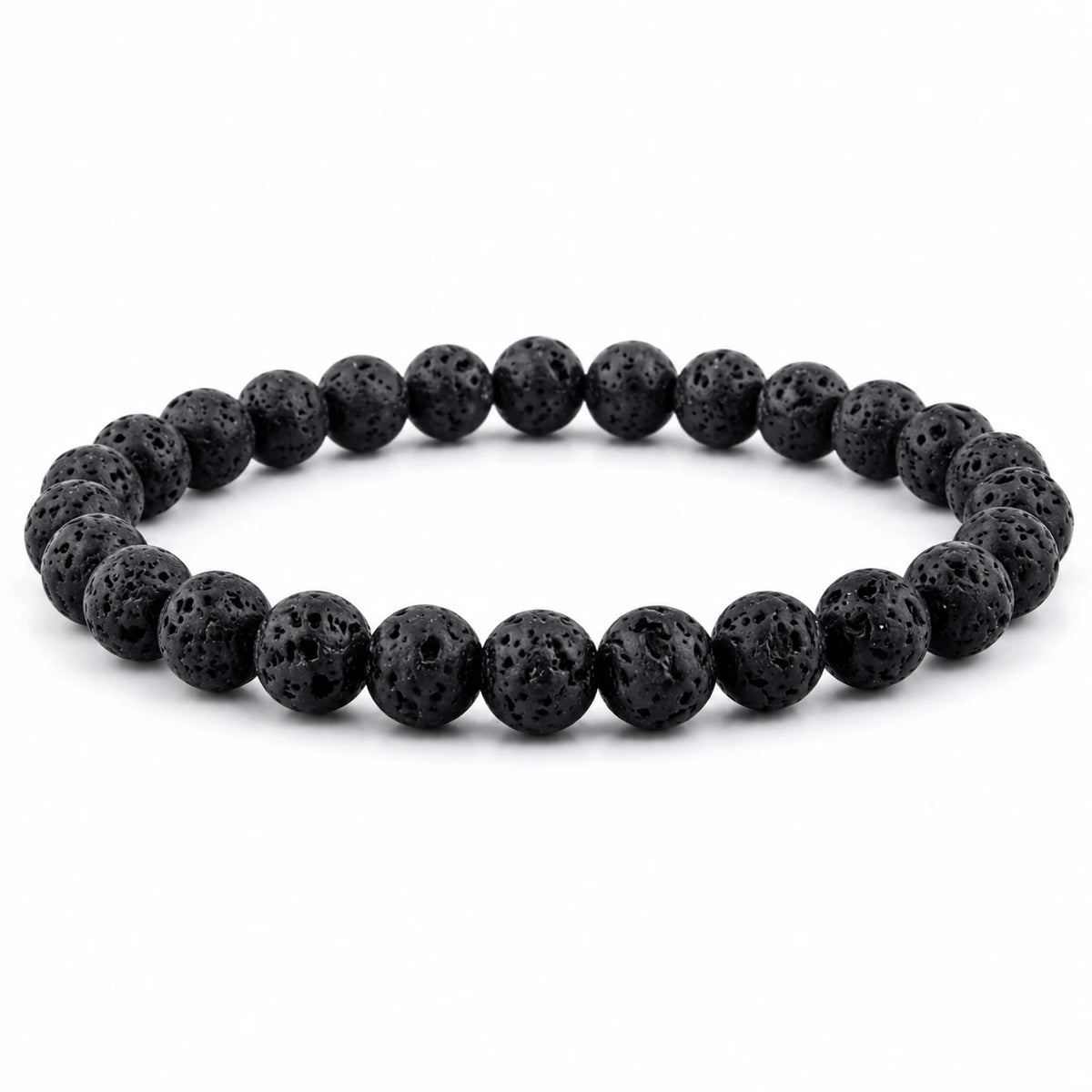 Lavastein Armband rund – Produktansicht