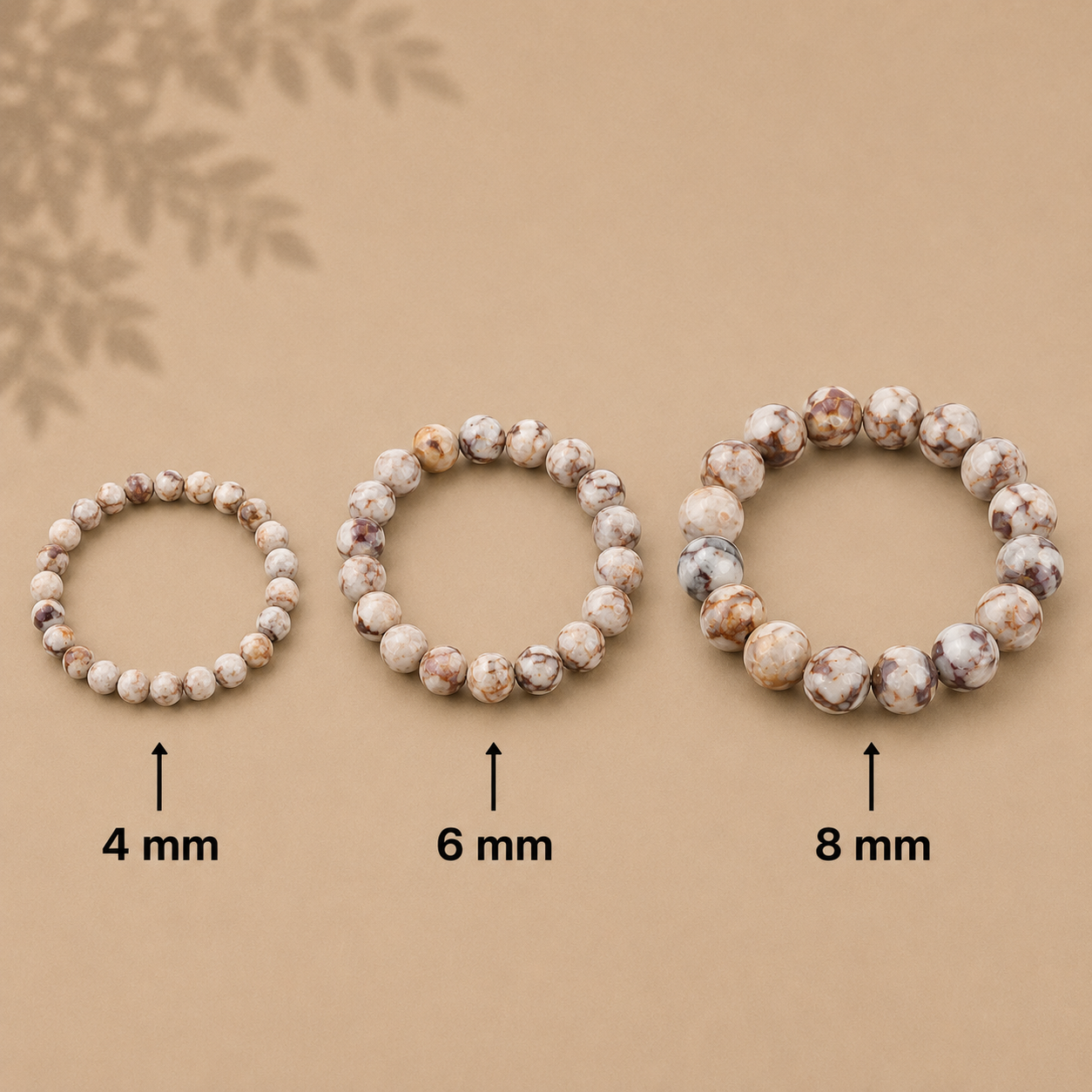 Maifan Stein Armband 4 mm / 6 mm / 8 mm