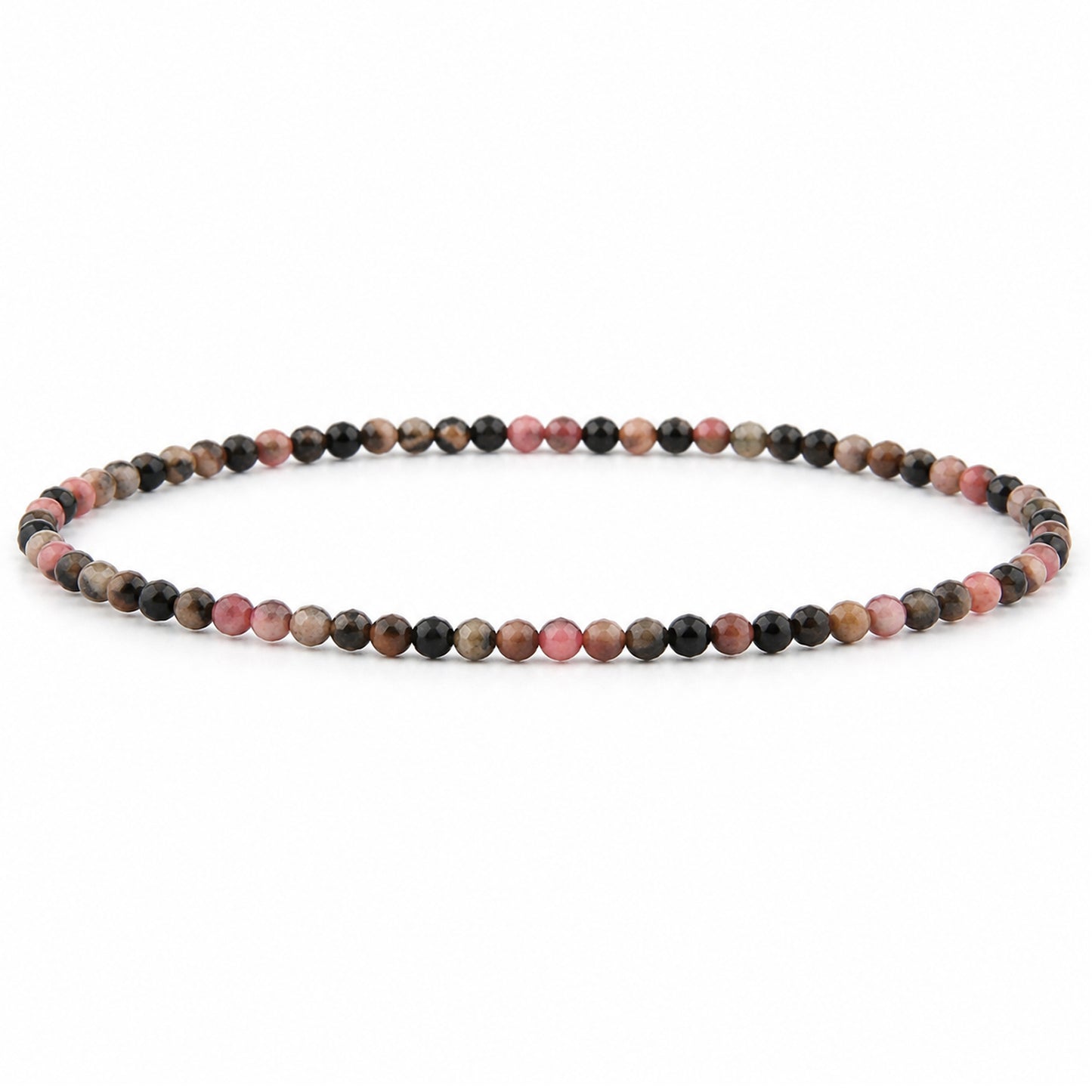 Rhodonit Armband facettiert 3 mm / 4 mm