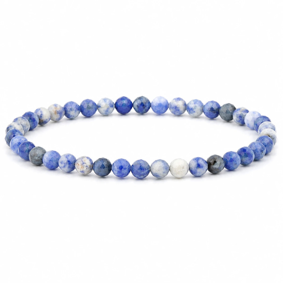 Blauer Jaspis Armband facettiert – Produktansicht