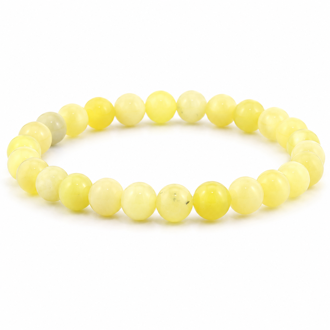 Zitronen Jade Armband 4 mm / 6 mm / 8 mm
