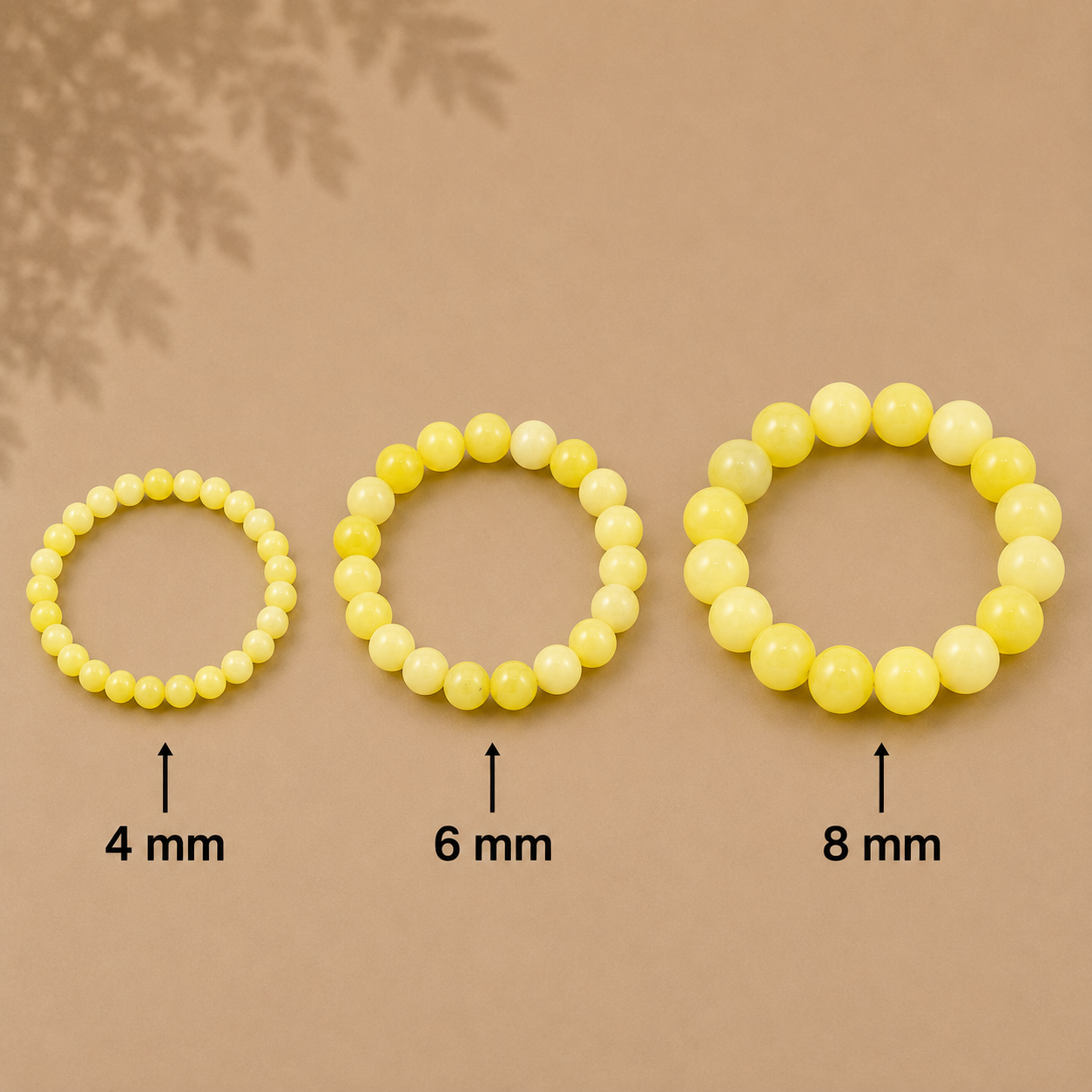 Zitronen Jade Armband 4 mm / 6 mm / 8 mm