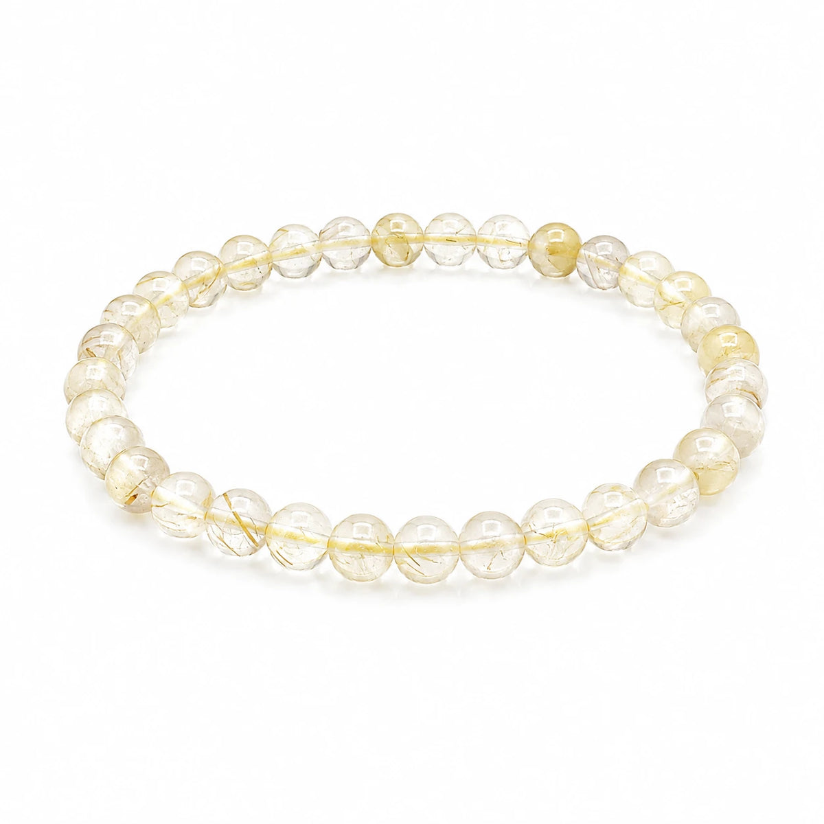 Goldrutilquarz Armband rund – Produktansicht