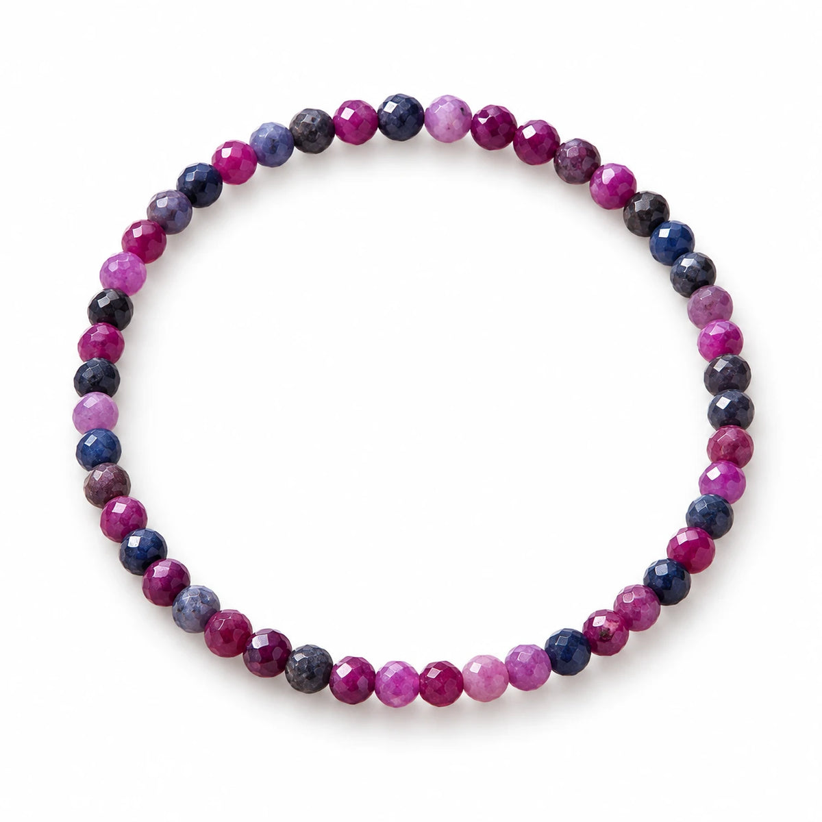 Rubin-Saphir-Mix Armband facettiert – Produktansicht