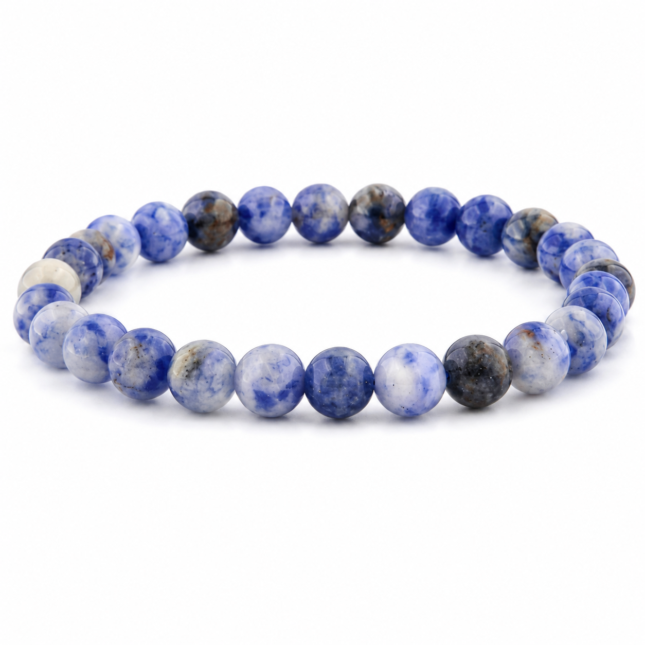 Blaues Jaspis Armband 4 mm / 6 mm / 8 mm