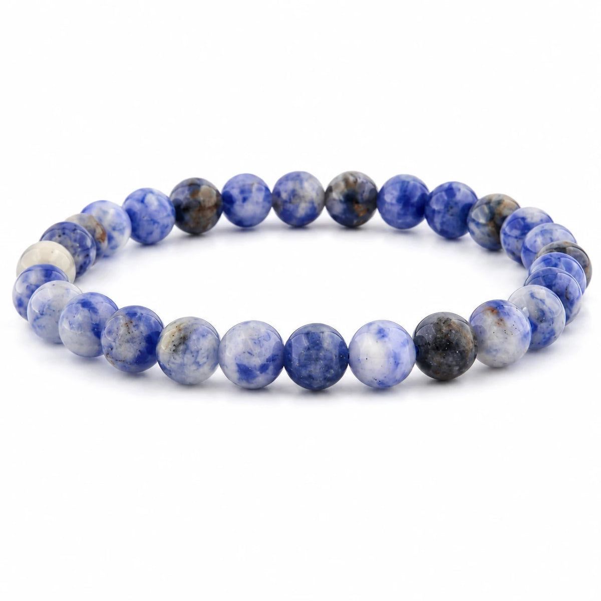 Blauer Jaspis Armband rund – Produktansicht
