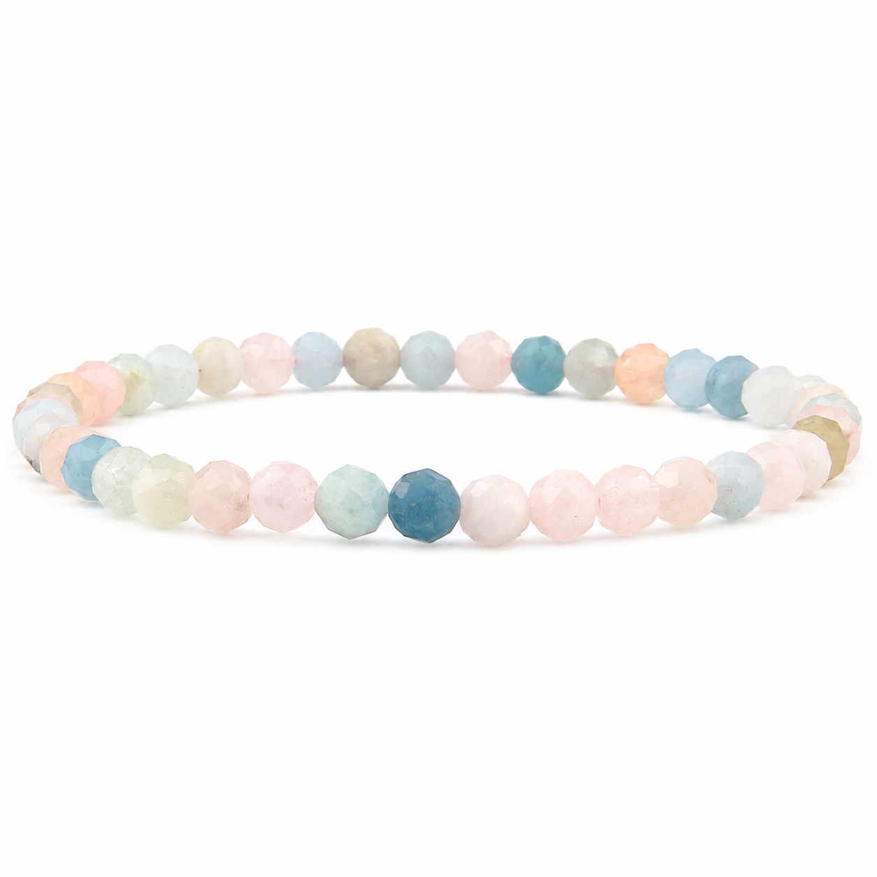Beryl facettiertes Armband 3 mm / 4 mm